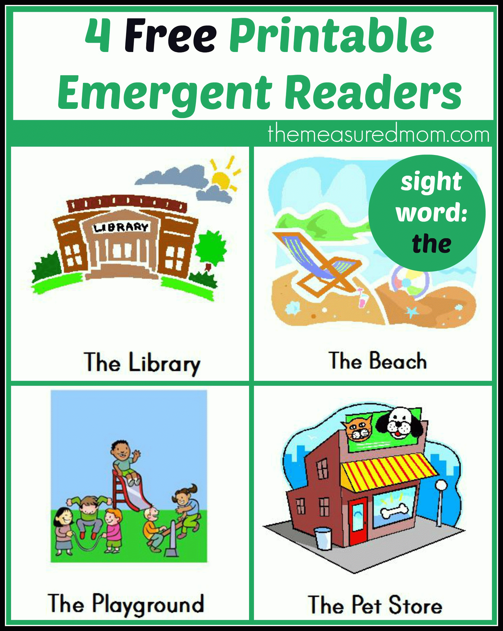 Free Printable Emergent Readers: Sight Word &amp;quot;the&amp;quot; - The Measured Mom - Free Printable Books For Beginning Readers