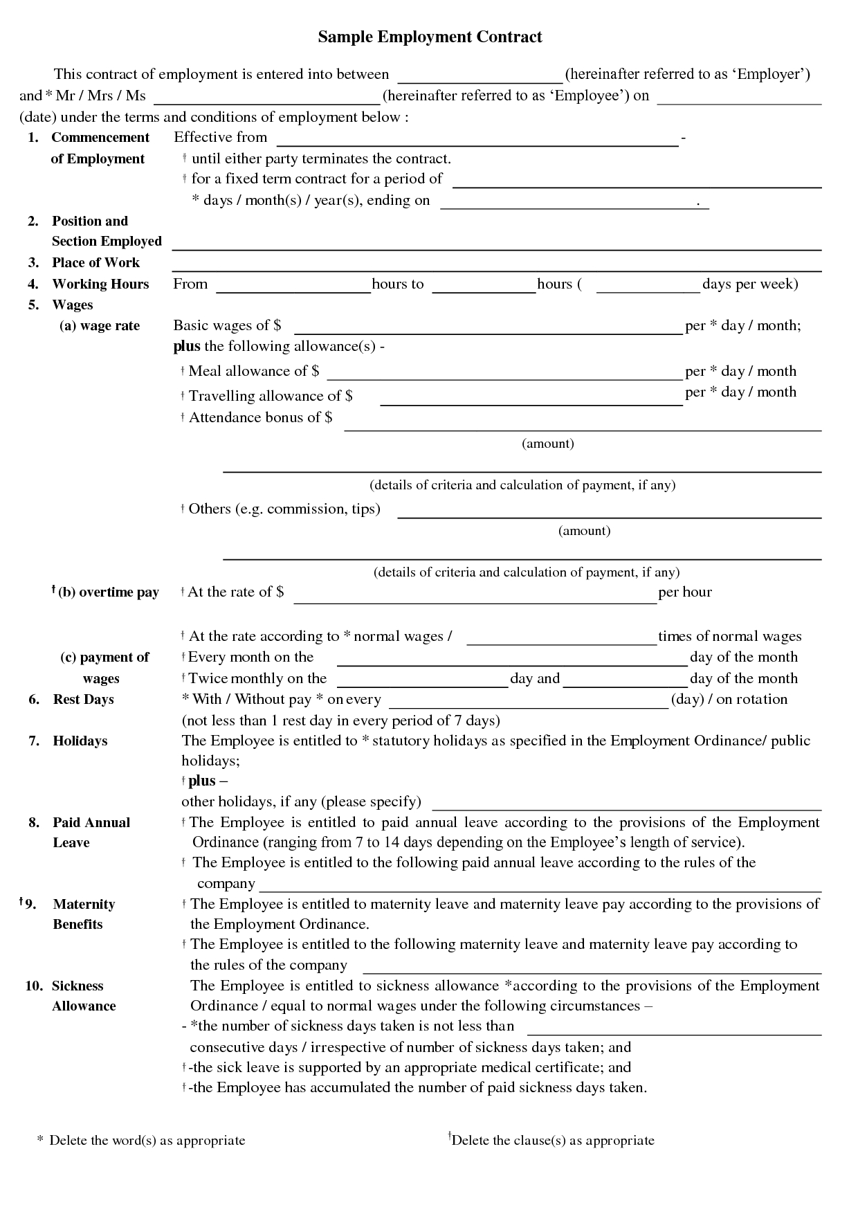 50 Free Independent Contractor Agreement Forms Templates Free Printable Contracts Free