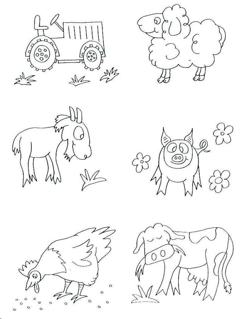 Free Printable Farm Animal Coloring Pages - Free Coloring Sheets - Free Printable Farm Animal Pictures