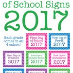 Free Printable First Day Of School Signs 2017 | Chickabug   Free Printable First Day Of School Signs 2017