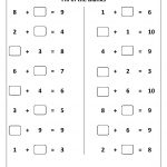 Free Printable First Grade Worksheets, Free Worksheets, Kids Maths   Free Printable Math Worksheets For Kindergarten