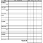 Free Printable Food Diary Template | Health, Fitness & Weight Loss   Free Printable Workout Log Template