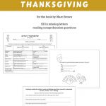 Free Printable For Arthur's Thanksgiving Book | Free On The Wise Owl   Thanksgiving Printable Books Free
