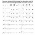 Free Printable Fraction Worksheets Subtracting Fractions 2 | Math   Free Printable Math Worksheets Addition And Subtraction