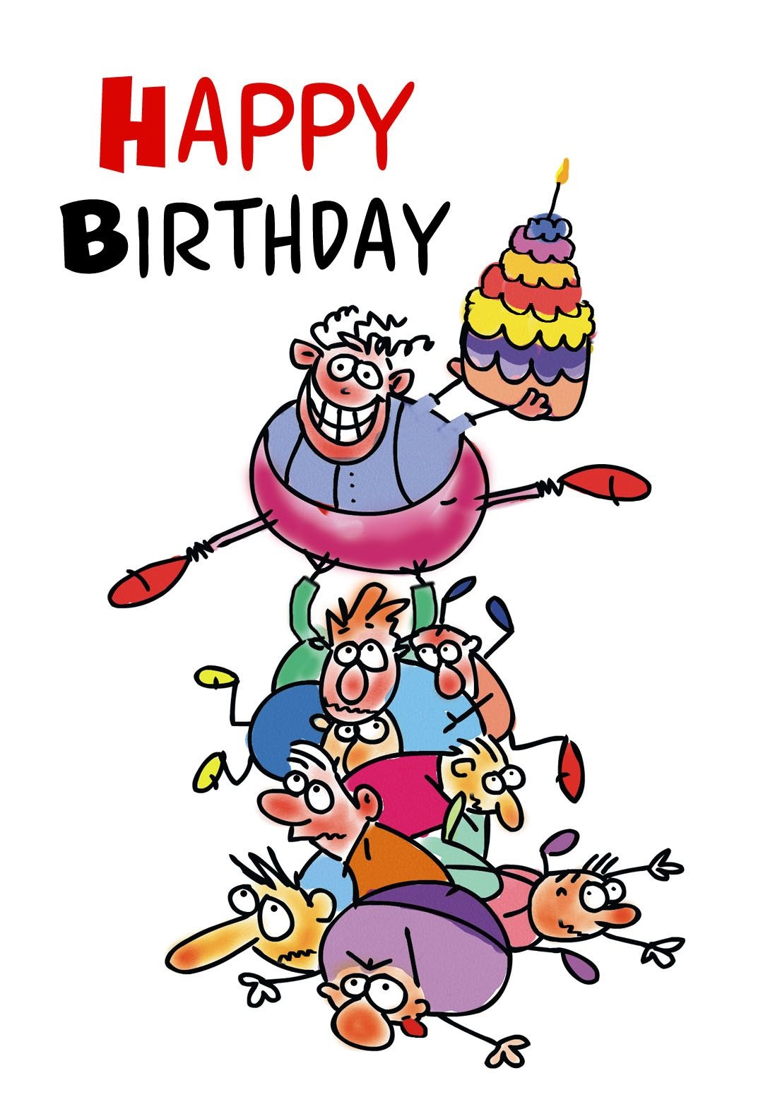 Free Printable Funny Birthday Greeting Card | Gifts To Make | Free - Free Printable Funny Birthday Cards