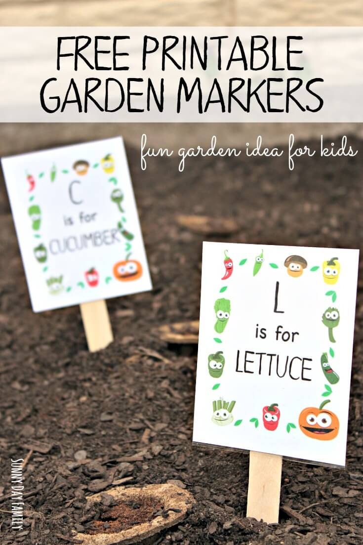 Free Printable Garden Markers Your Kids Will Love | Sunny Day Family - Free Printable Plant Labels