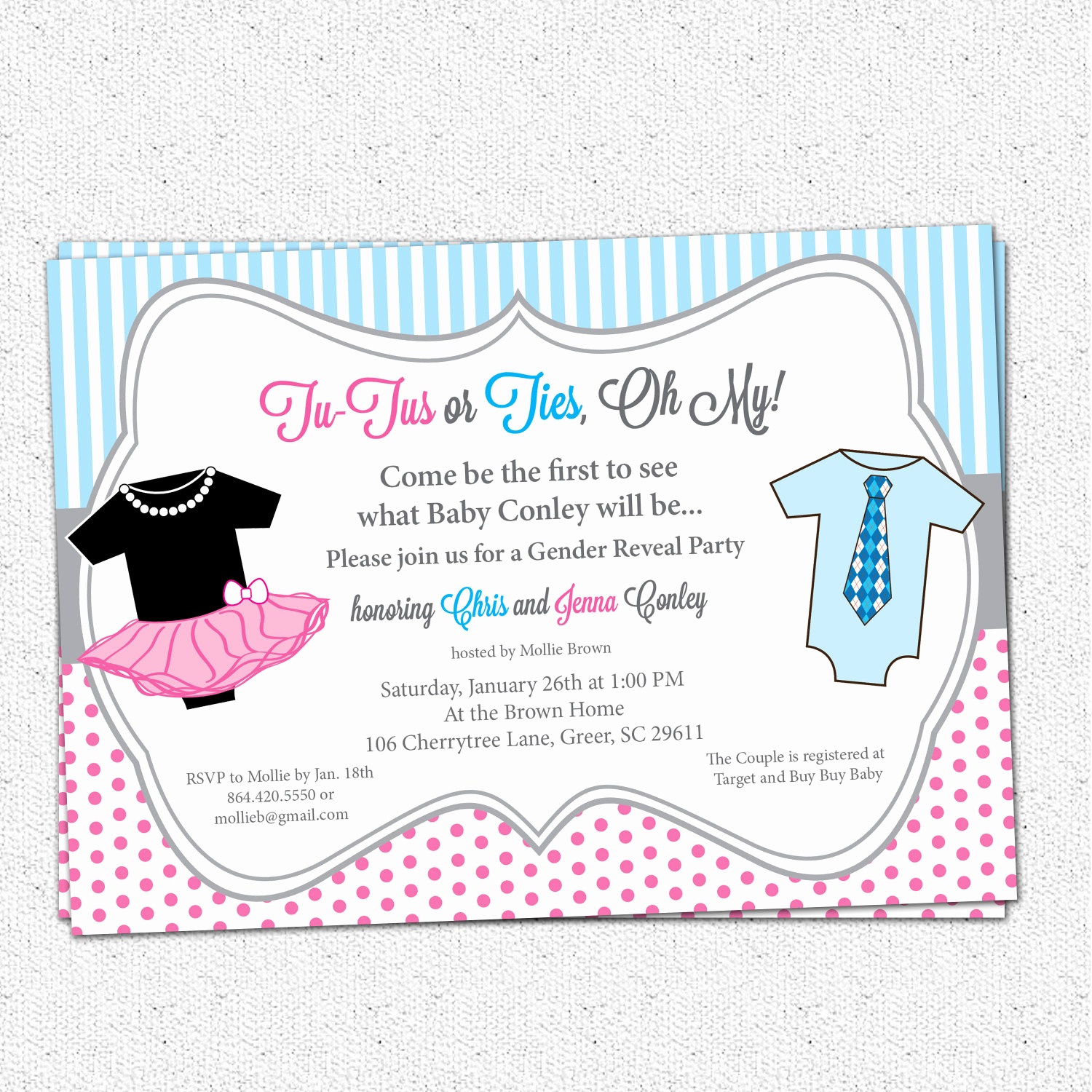 Free Printable Gender Reveal Templates Awesome Gender Reveal Party - Free Printable Gender Reveal Invitations