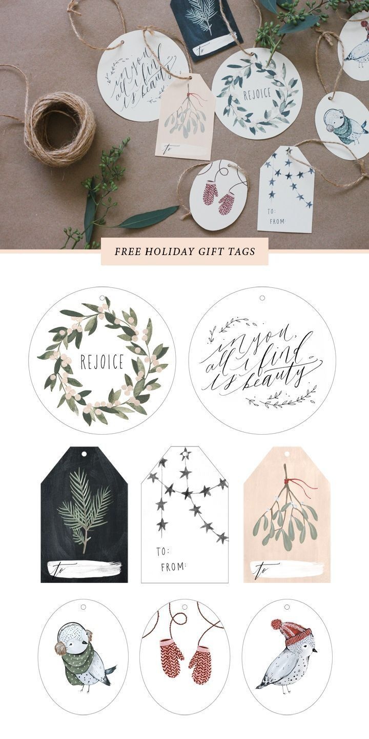 Free Printable Gift Tags | Holiday - Christmas | Christmas Gift Tags - Diy Gift Tags Free Printable