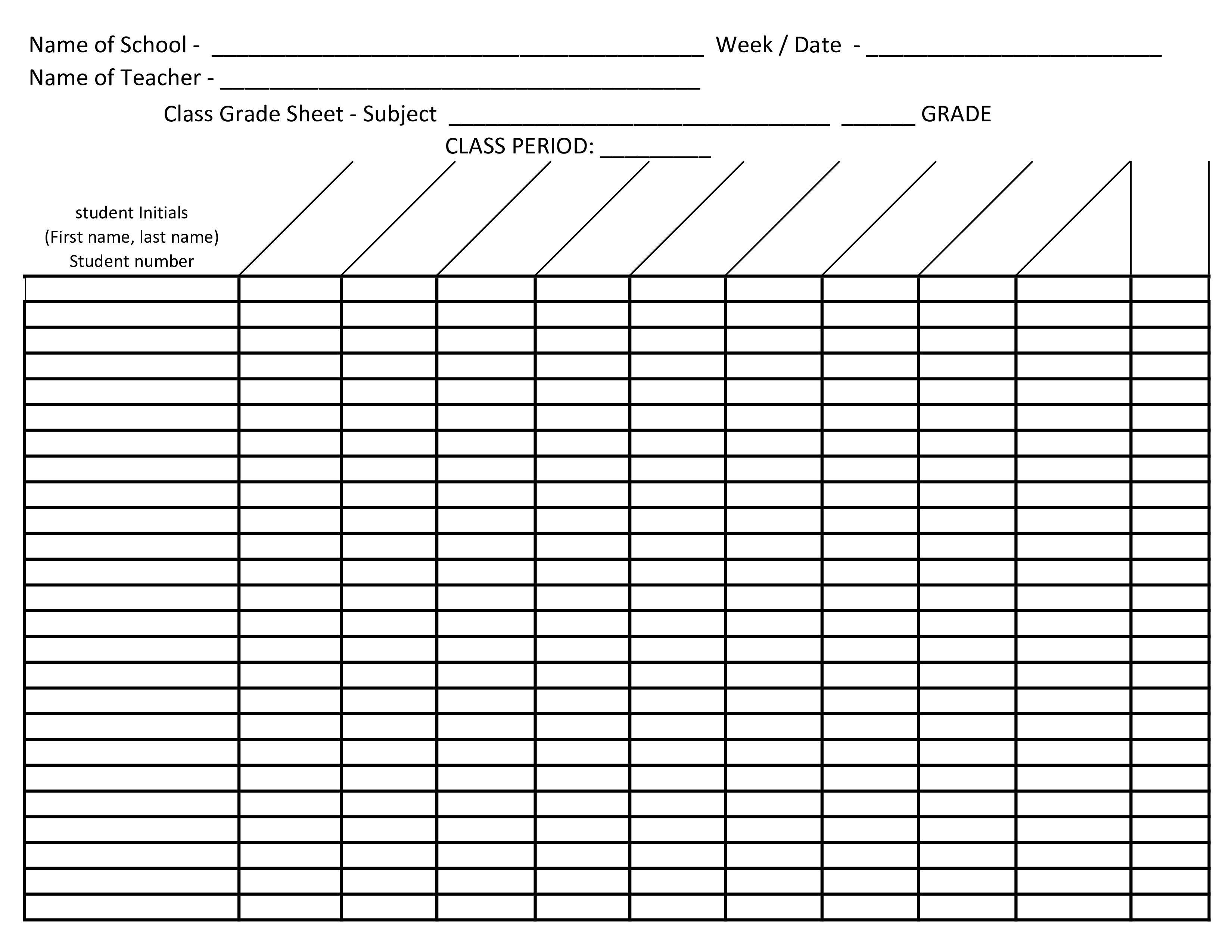 printable homework assignment sheets