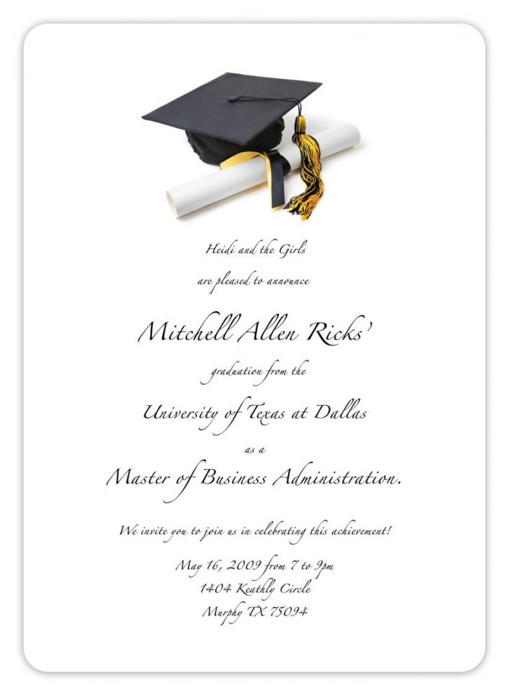 Free Printable Graduation Invitation Templates