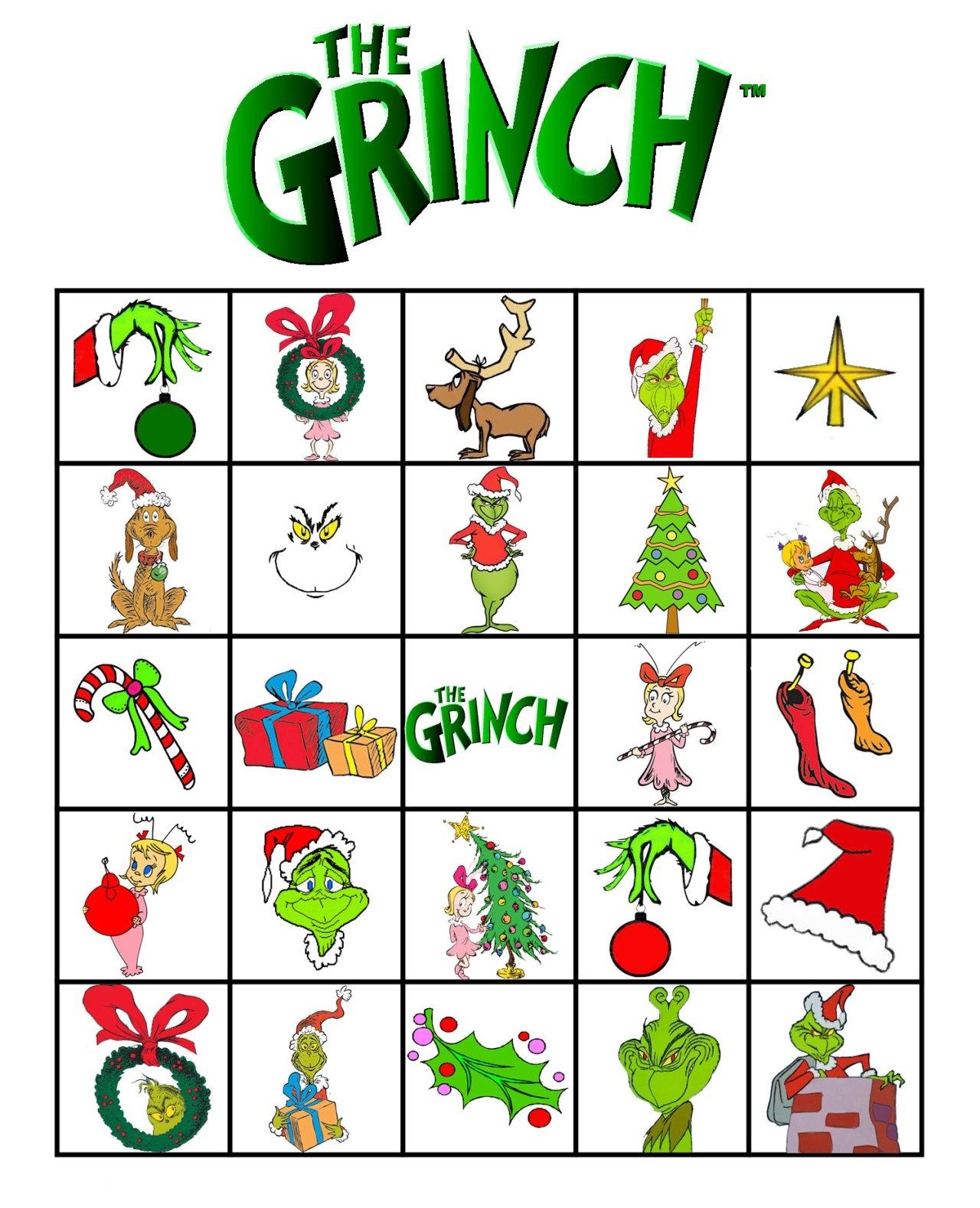 Free Printable Grinch Bingo! | Grinch | Grinch, Grinch Christmas - Grinch Pills Free Printable