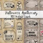 Free Printable Halloween Apothecary Labels: 16 Designs Plus Blanks!   Free Printable Halloween Labels