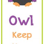 Free Printable Halloween Bookmarks   Free Printable Owl Bookmarks