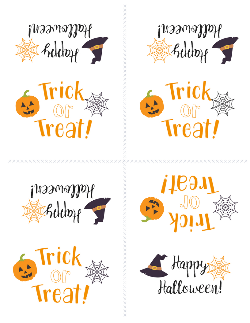 Free Printable Halloween Treat Bag Topper | Simply Happy Mama - Free Printable Trick Or Treat Bags