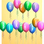Free Printable Happy Birthday Baloons Greeting Card | Happy | Happy   Free Printable Happy Birthday Signs