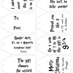 Free Printable Harry Potter Gift Tags For Christmas   Lovely Planner   Christmas Gift Tags Free Printable Black And White