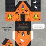 Free Printable Haunted House Treat Box ^^ #paperhouse | Sketches And   Free Printable Halloween Paper Crafts