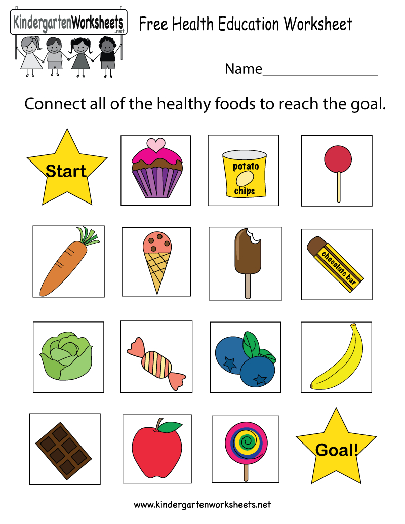 Free Printable Health Education Worksheet For Kindergarten - Free Printable Healthy Eating Worksheets