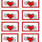 Free Printable Hearts Labels   Free Printable Heart Labels
