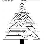 Free Printable Holiday Worksheets | Kindergarten Christmas Maze   Free Printable Holiday Worksheets