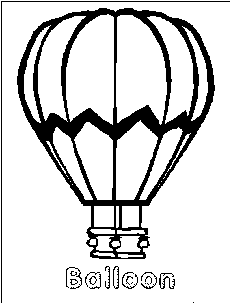 Free Printable Hot Air Balloon Coloring Pages For Kids - Free Printable Pictures Of Balloons