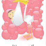 Free Printable 'it's A Girl' Greeting Card | Baby Shower | Baby, New   Free Printable Baby Shower Card