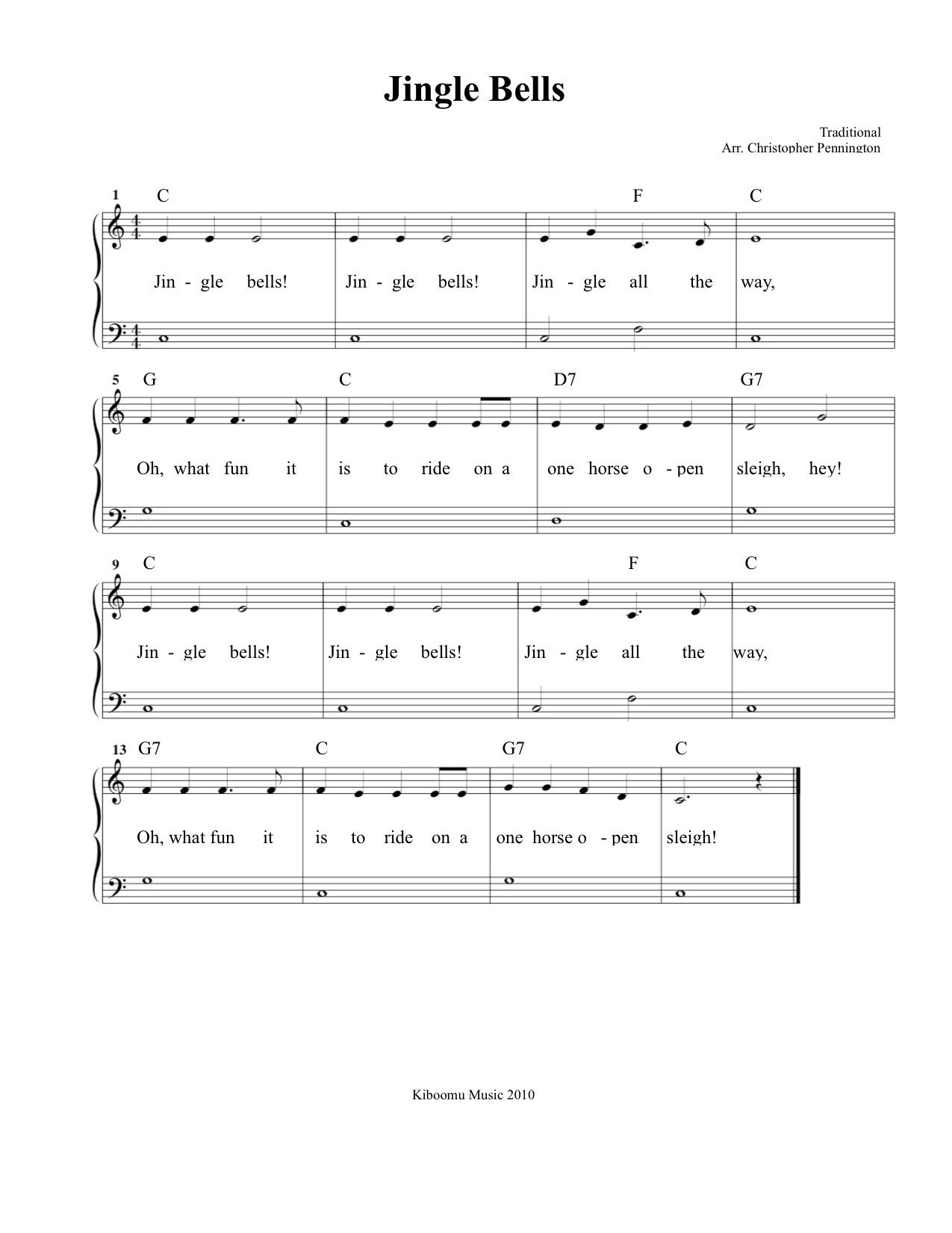 Free Printable Jingle Bells Sheet Music And Song For Kids! | Piano - Christmas Songs Piano Sheet Music Free Printable