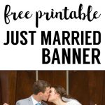 Free Printable Just Married Banner | Grad Party | Just Married   Just Married Free Printable