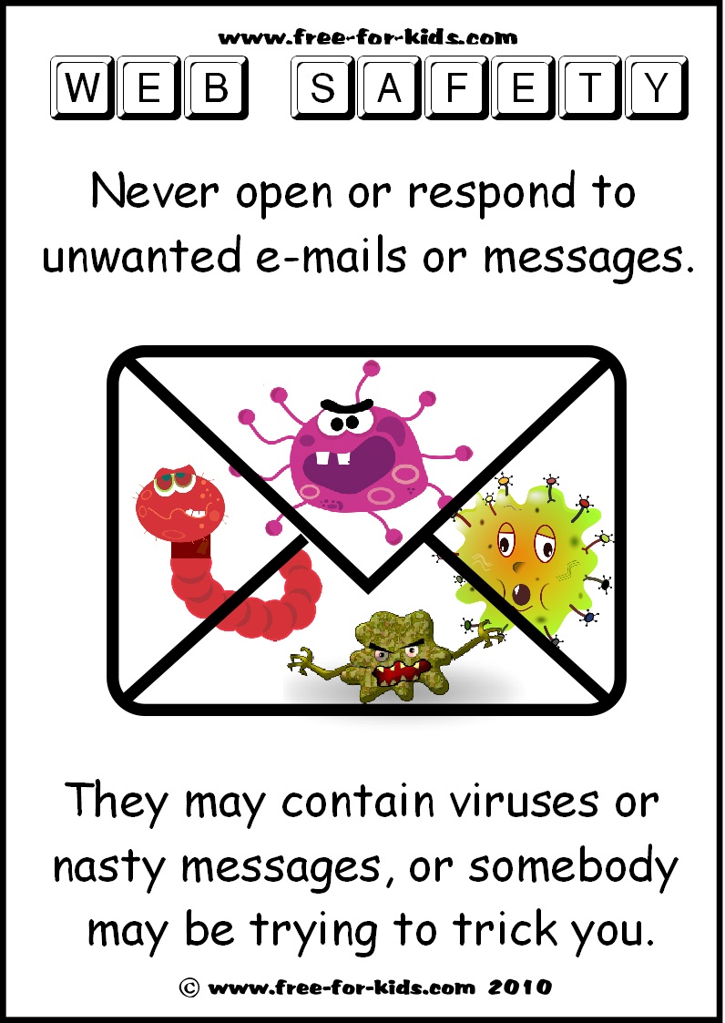 Free Printable Kids&amp;#039; Internet Safety Posters - Free Printable Preschool Posters