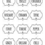 Free Printable Kitchen Spice Labels … | Labels | Spice…   Free Printable Pantry Labels