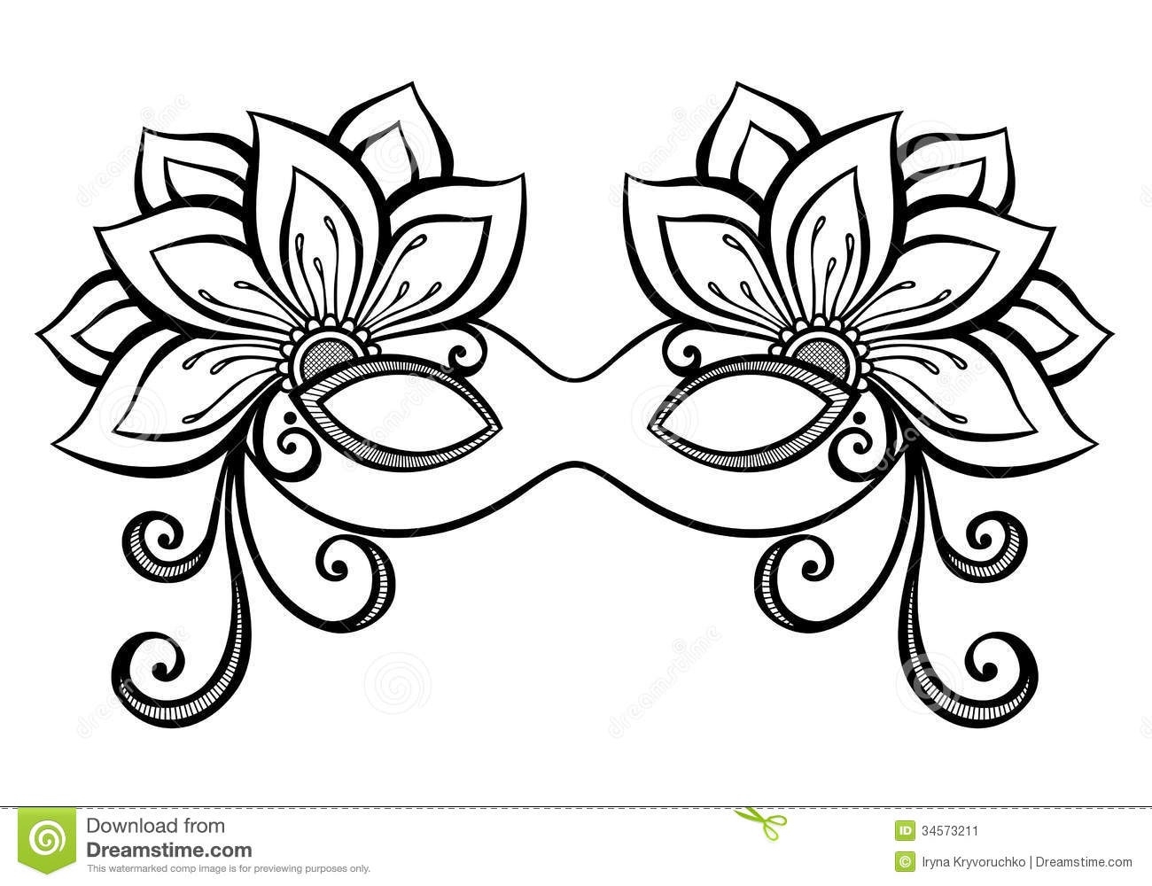 Free Printable Lace Masquerade Mask Templates - Free Printable Masquerade Masks