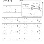 Free Printable Letter C Writing Practice Worksheet For Kindergarten   Free Printable Letter C Worksheets