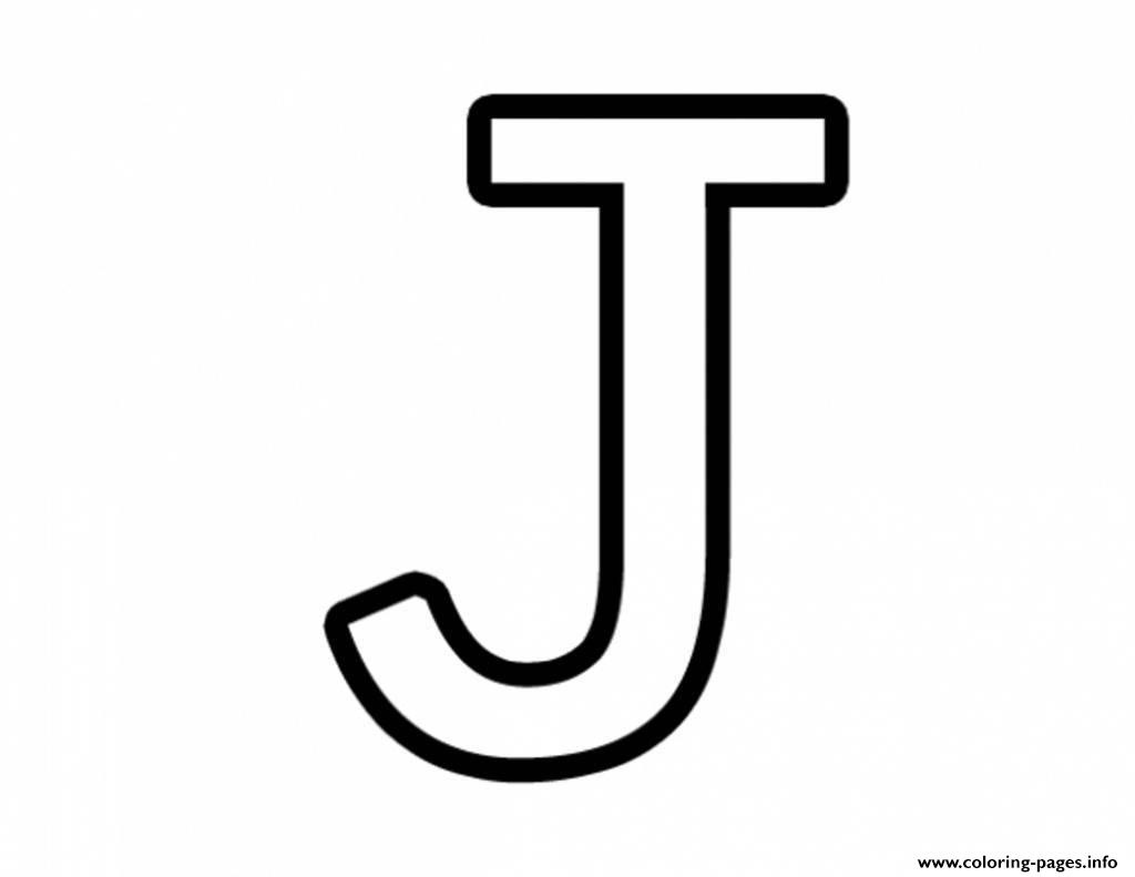 Free Printable Letter J Alphabet Coloring | Coloring Pages - Free Printable Letter J
