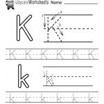 Free Printable Letter K Alphabet Learning Worksheet For Preschool   Free Printable Letter K Worksheets
