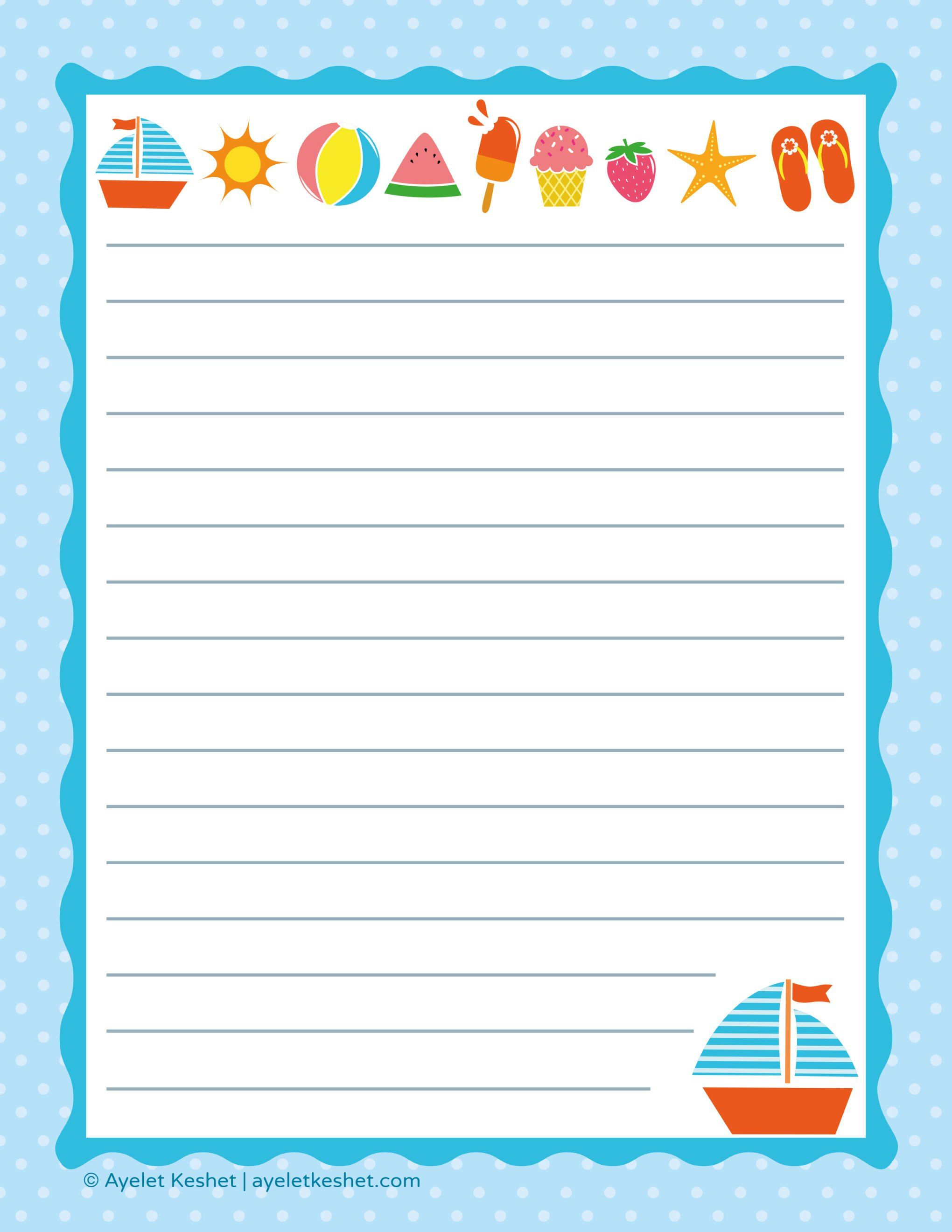 Free Printable Letter Paper | Printables To Go | Printable Letters - Free Printable Writing Paper For Adults