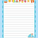 Free Printable Letter Paper | Printables To Go | Printable Letters   Writing Borders Free Printable