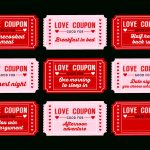 Free Printable Love Coupons For Couples On Valentine's Day! | Decor   Free Printable Coupons For Husband