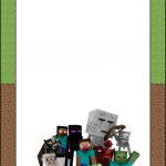 Free Printable Minecraft Invitations, Cards Or Labels   Oh My Fiesta   Free Printable Minecraft Invitations