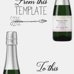 Free Printable Mini Champagne Bottle Labels Labels For Mini   Free Printable Mini Champagne Bottle Labels