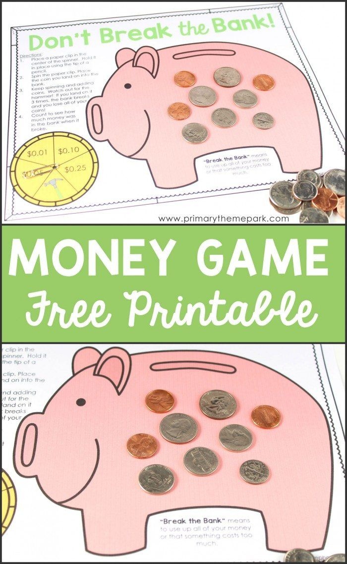 Free Printable Money Game | Homeschool | Money Activities, Second - Free Printable Game Money