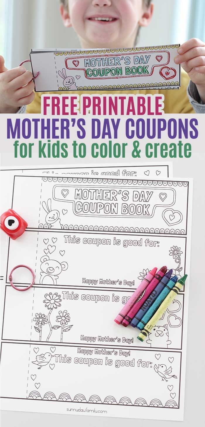 Free Printable Mothers Day Coupons For Kids To Color And Create - Free Printable Personalized Children&amp;amp;#039;s Books