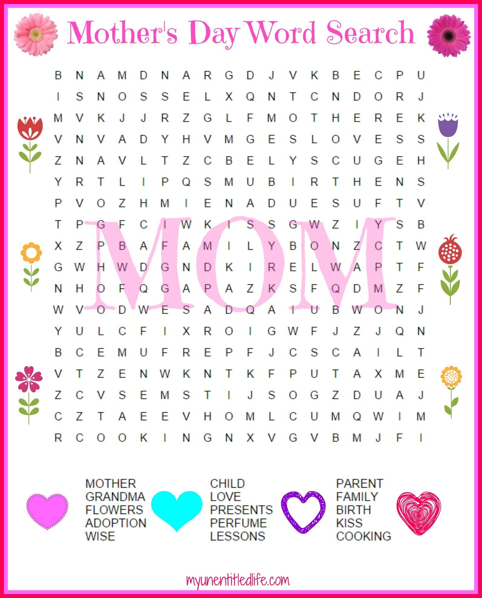 Free Printable Mother&amp;#039;s Day Word Search | May Teacher | Mother&amp;#039;s Day - Free Printable Mother&amp;#039;s Day Games