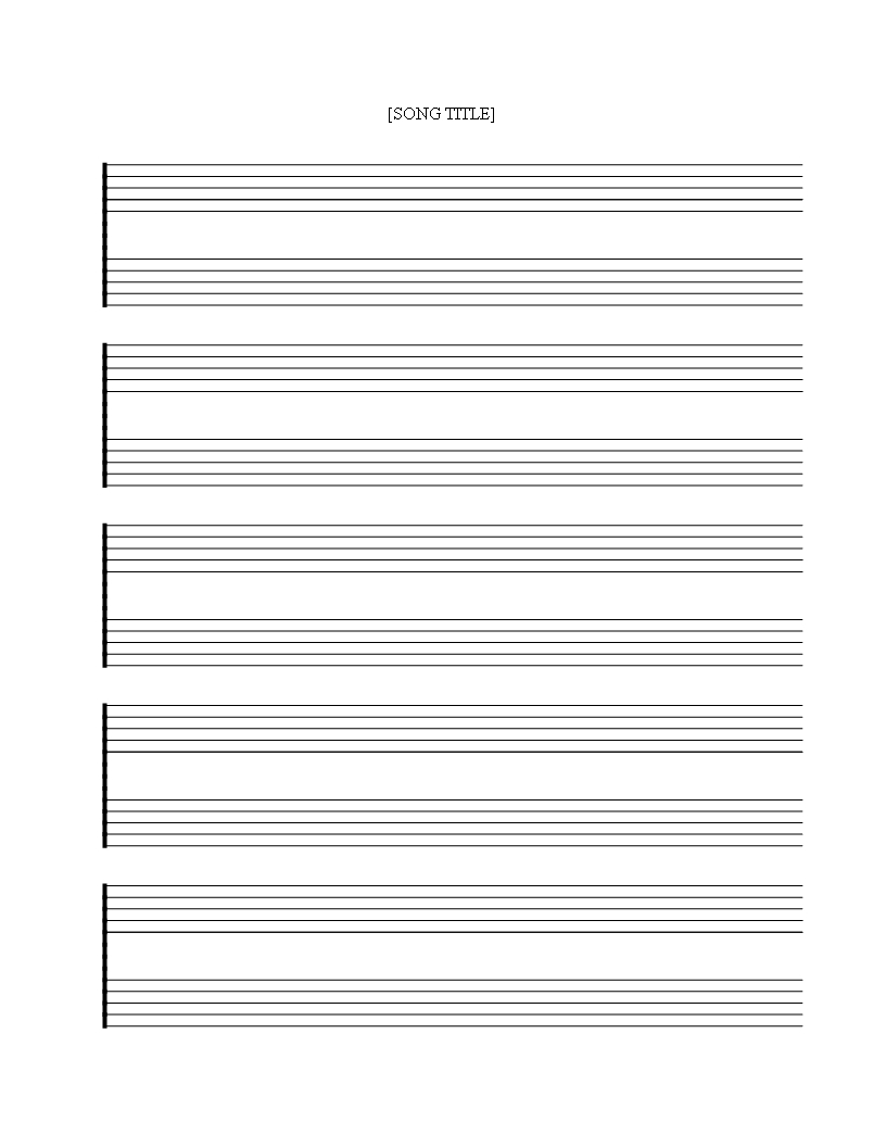 Free Printable Music Staff Sheet 5 Double Lines | Templates At - Free Printable Music Staff