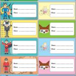 Free Printable Name Labels For School Books For Boys Inside Book   Free Printable Name Labels For Kids