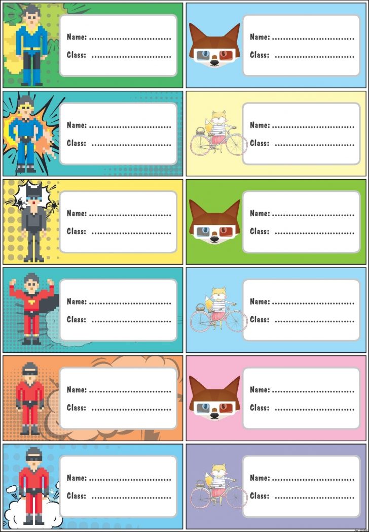 Free Printable Name Labels For Kids