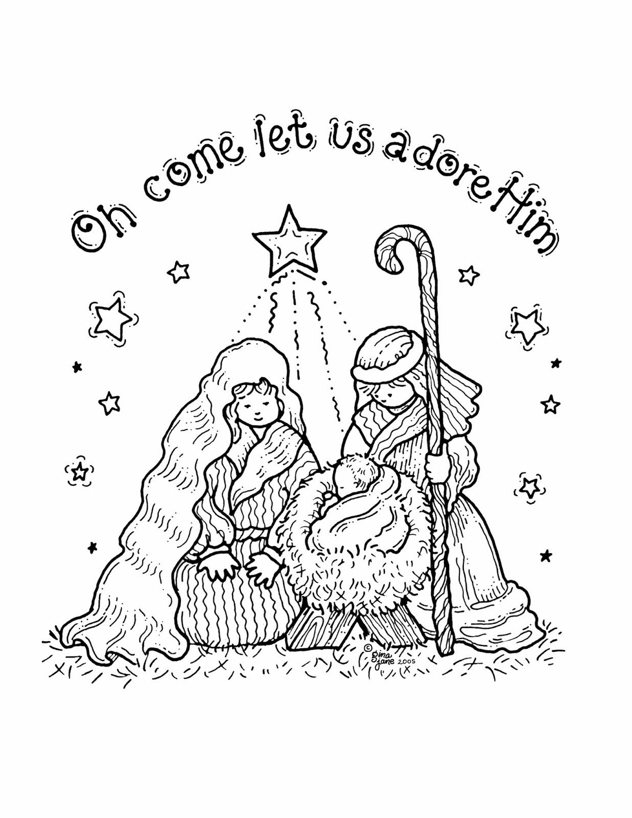 Free Printable Nativity Coloring Pages For Kids | Projects To Try - Free Printable Christmas Baby Jesus Coloring Pages