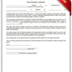 Free Printable Noncompete, Contractor Legal Forms | Free Legal Forms   Free Legal Forms Online Printable