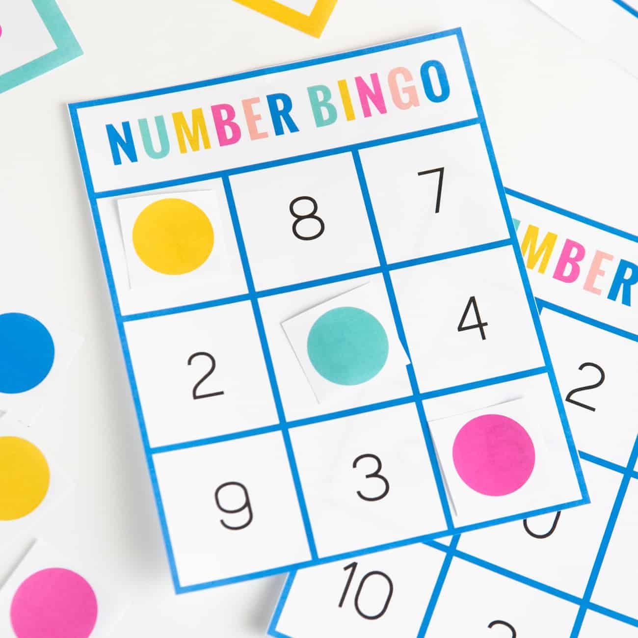 Free Printable Number Bingo - Design Eat Repeat - Free Printable Bingo Chips