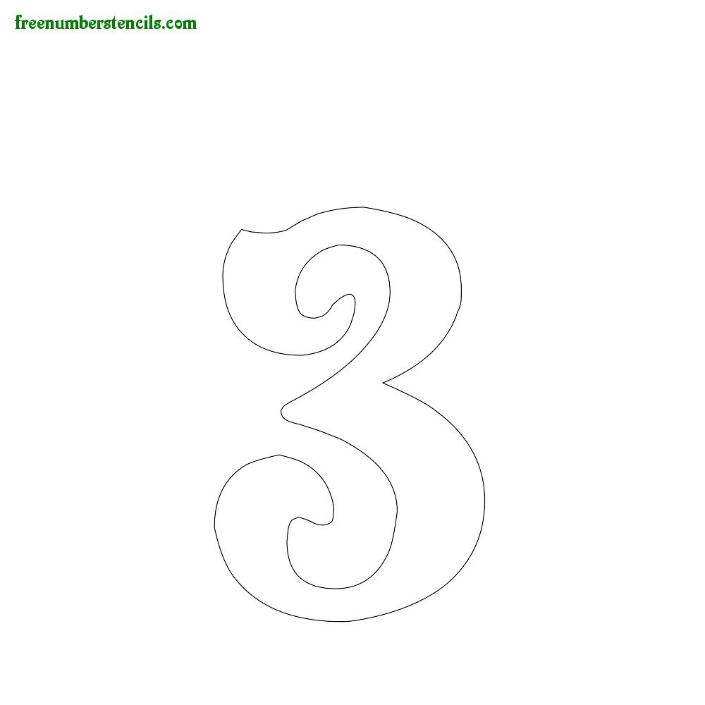 Free Printable Number Stencils For Painting : Freenumberstencils - Free Printable Fancy Number Stencils
