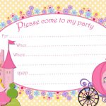 Free Printable Party Invitations Templates | Click On The Free   Free Printable Princess Invitation Cards